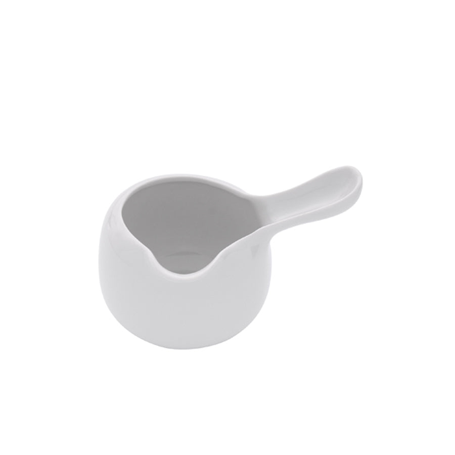 Pordamsa Satin Porcelain White Handled Pourer 75ml Pack of 6