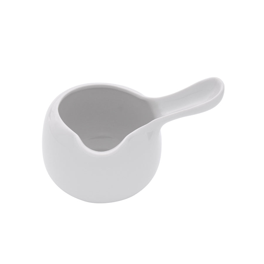 Pordamsa Satin Porcelain White Handled Pourer 200ml Pack of 6