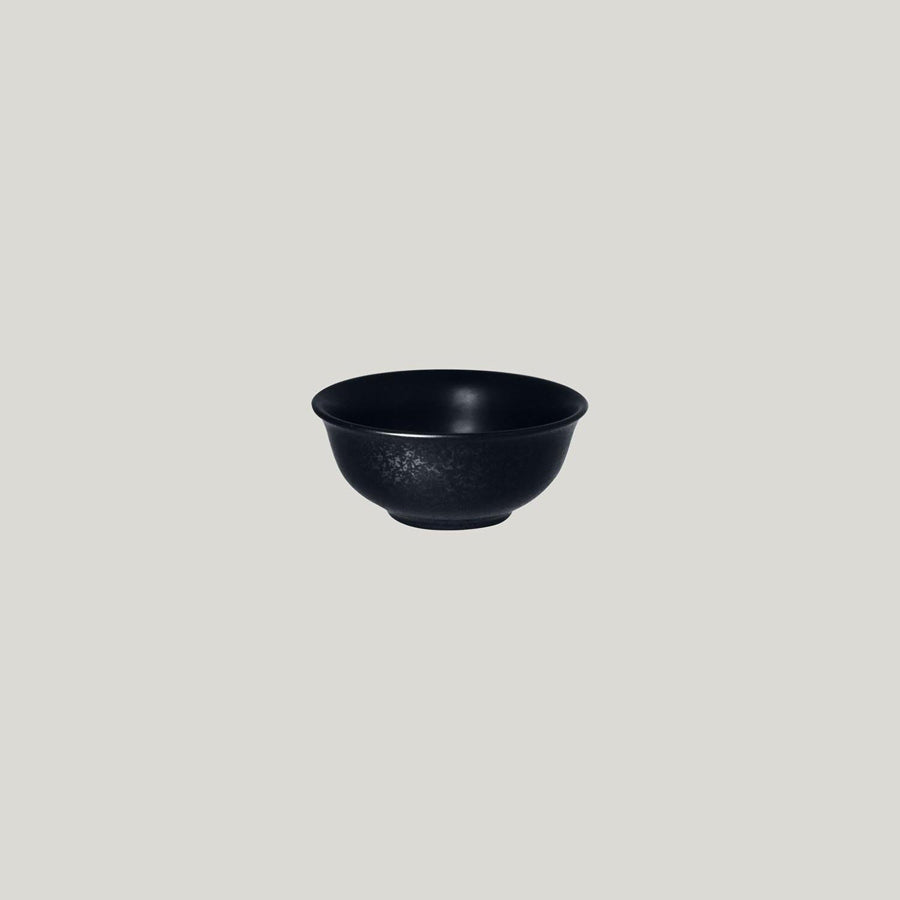 Rak Karbon Vitrified Porcelain Black Round Bowl 9x4cm 11cl Pack of 12