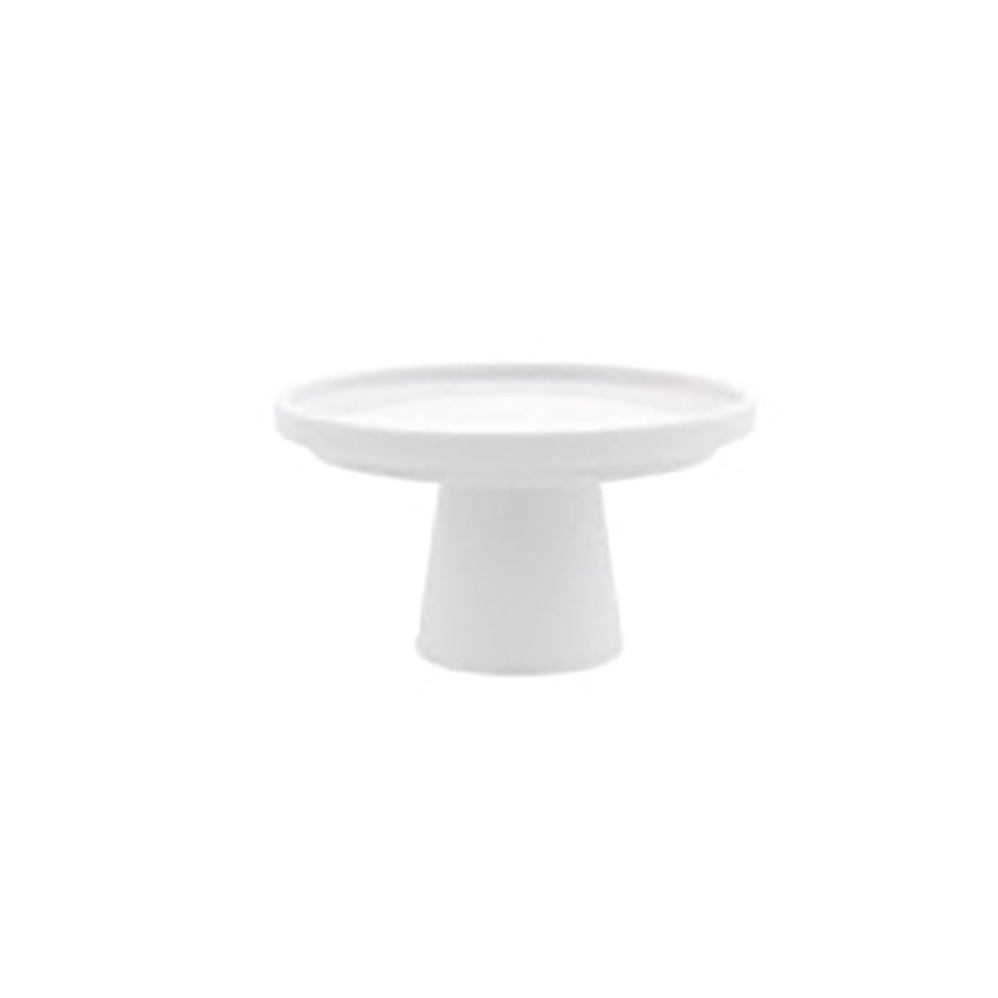 Pordamsa Diana Porcelain White Round Dessert Stand 12x6cm