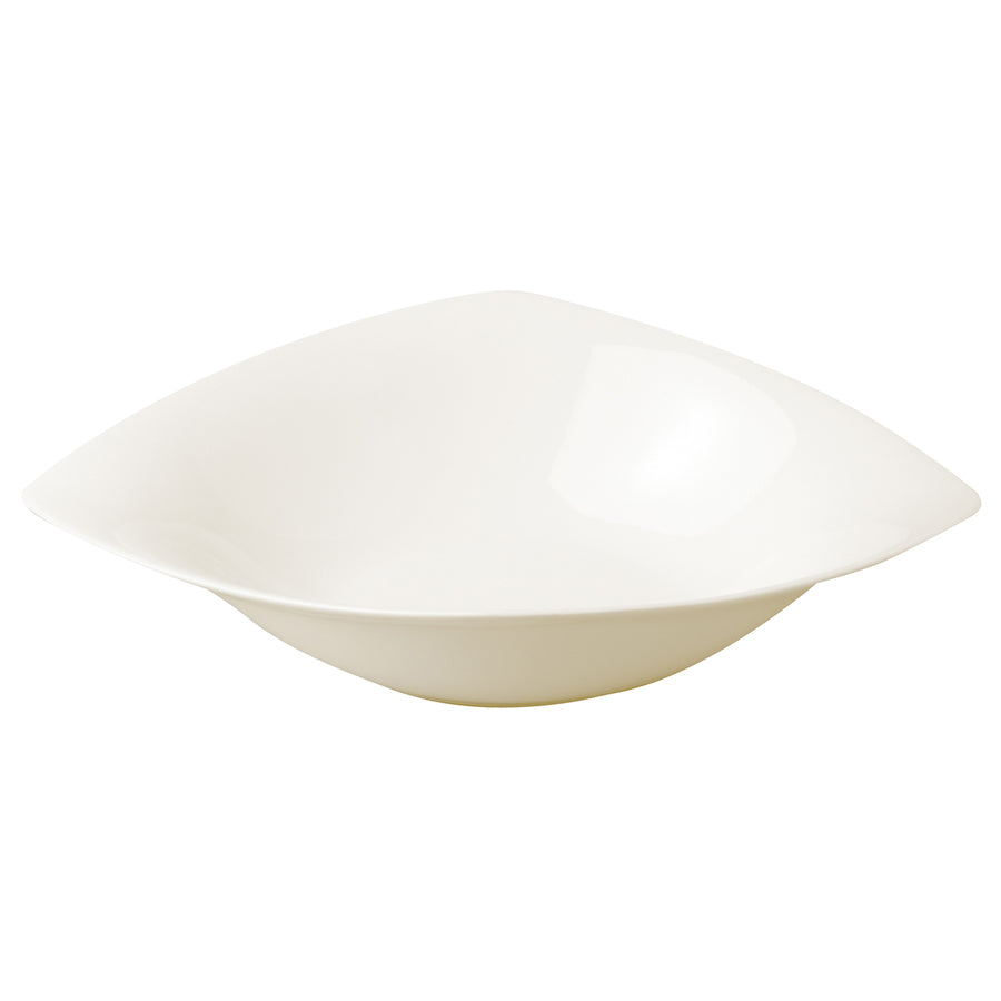 Rak Minimax Vitrified Porcelain White Diamond Shaped Salad Bowl 15.5x12cm Pack of 24