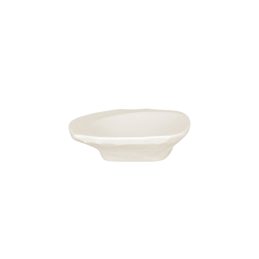 Rak Sketches Vitrified Porcelain White Carved Dish 11cm Pack of 12