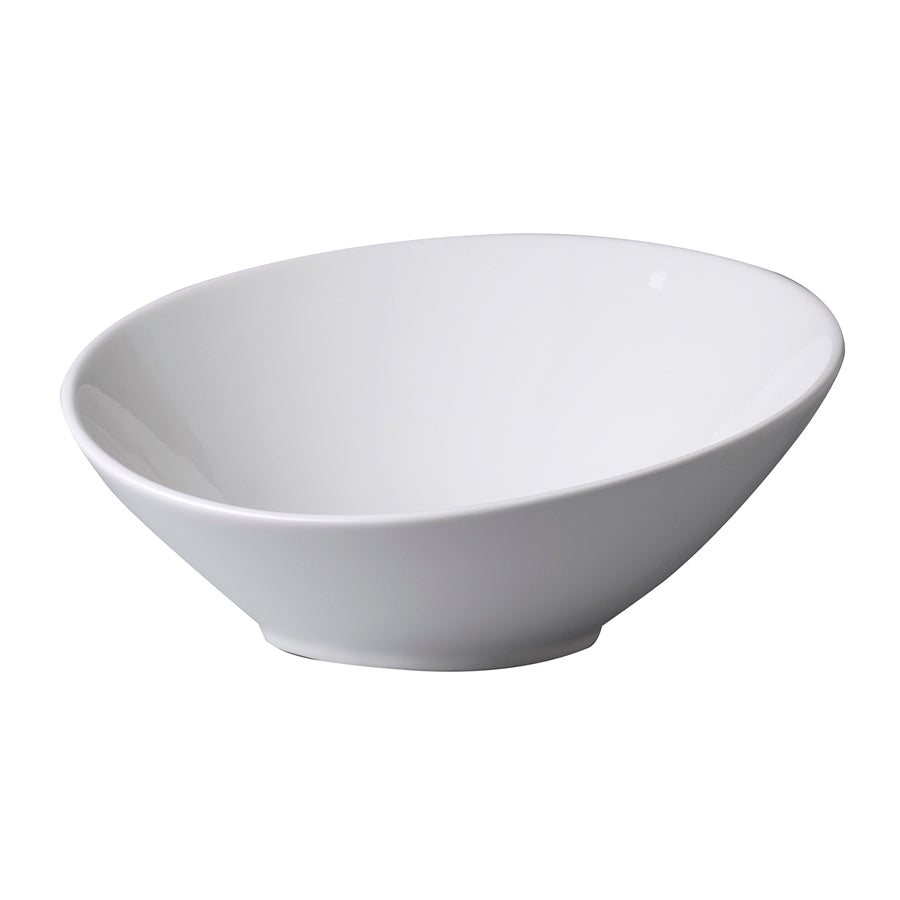 Rak Buffet White Round Asymmetric Bowl 22x9cm 65cl Pack of 4