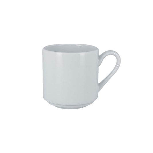 Rak Access Vitrified Porcelain White Stacking Teacup 23cl Pack of 12