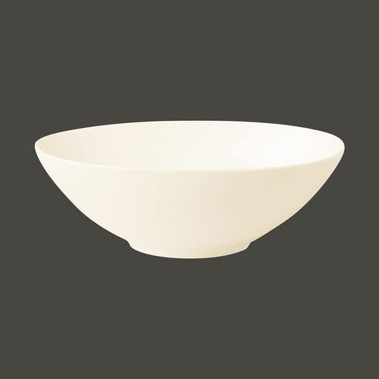 Rak Ivoris Finedine Vitrified Porcelain White Oval Salad Bowl 24x16cm Pack of 6