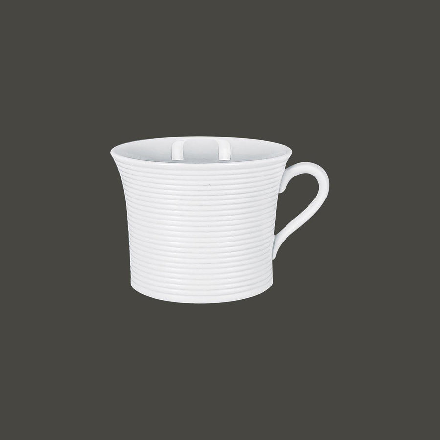 Rak Evolution Vitrified Porcelain White Teacup 30cl Pack of 12