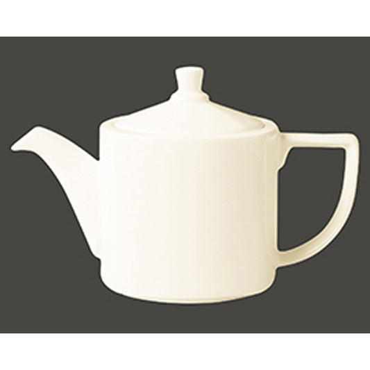 Rak Ska Vitrified Porcelain White Teapot With Lid 40cl Pack of 4