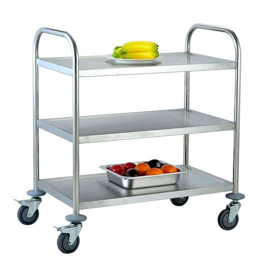 Connecta Self Assembly 3-Tier Service Trolley - 860 x 530 x 950mm