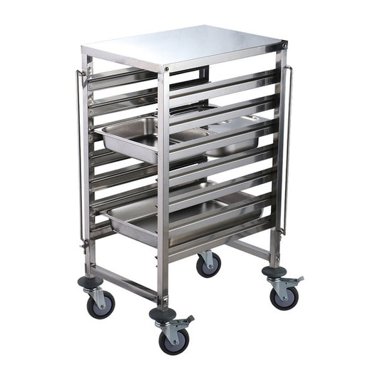 Connecta Self Assembly Gastronorm Trolley - 7 Tier with worktop