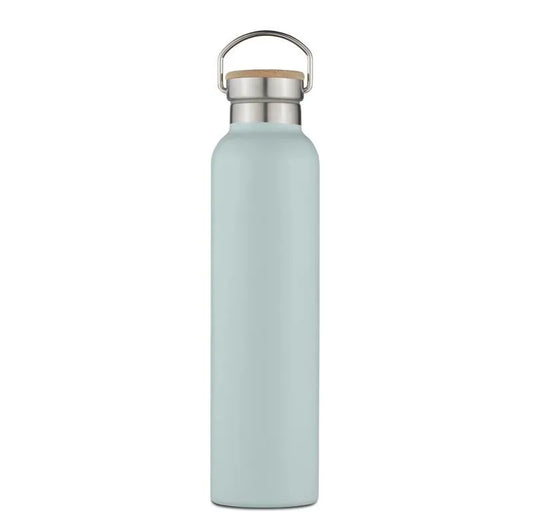 Tower Natural Life 750ml Sky Blue Stainless Steel Bottle with Bamboo Lid