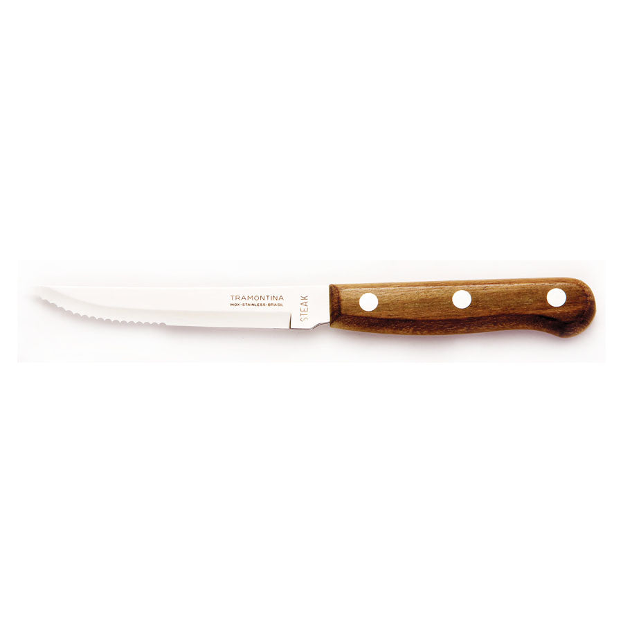 Stainless Steel Steak Knife With Wood Handle Pack of 12