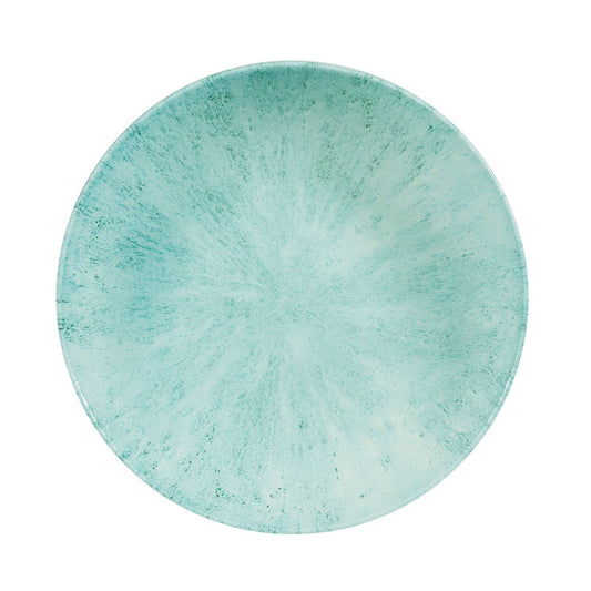 Churchill Studio Prints Stone Vitrified Porcelain Aquamarine Round Coupe Bowl 24.8cm 40oz Pack of 12