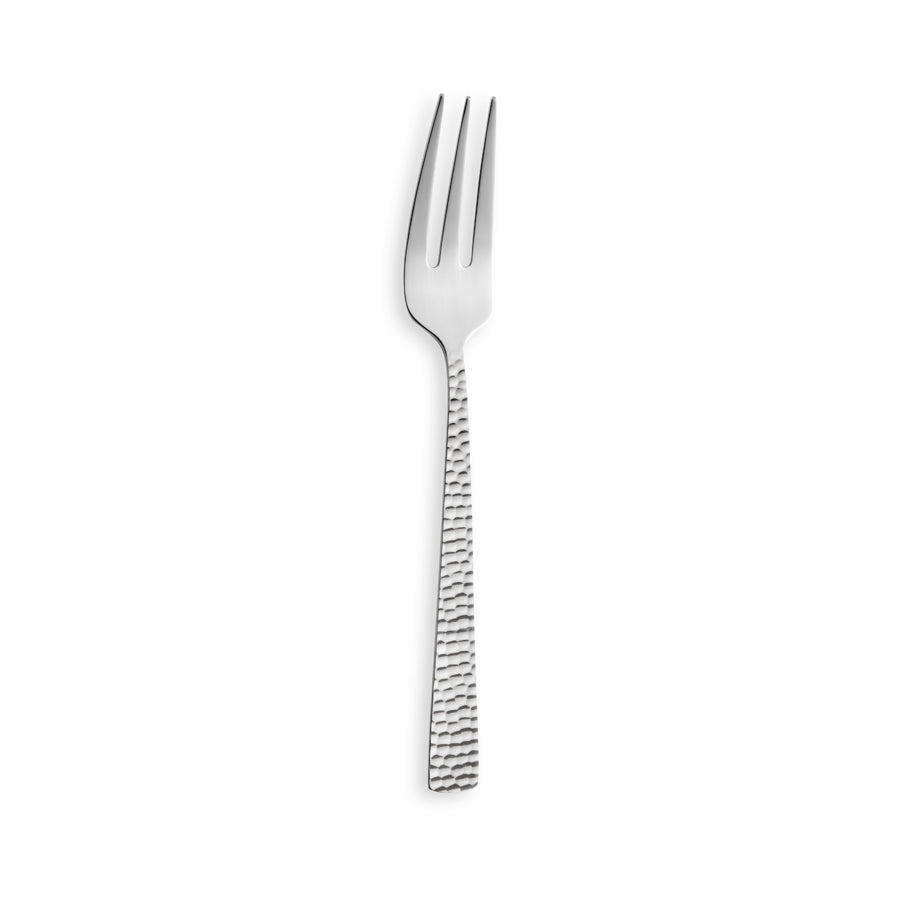 Amefa Hammered 18/0 Stainless Steel Cake Forks Pack of 12