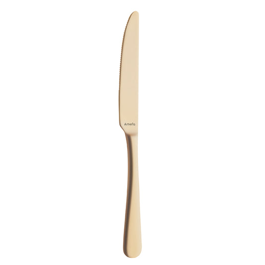 Amefa Austin 18/0 Stainless Steel Table Knife Gold Pack of 12