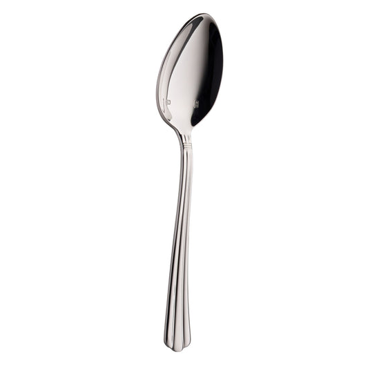 Byblos Ribbed 18/10 Stainless Steel Highly Polished Dessert Spoons Pack of 12