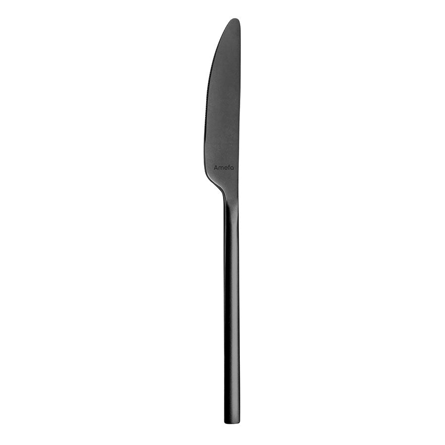 Amefa Diplomat 18/0 Stainless Steel Black Table Knife Pack of 12