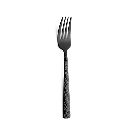 Amefa Felicity 18/0 Stainless Steel Black Hammered Forks Pack of 12