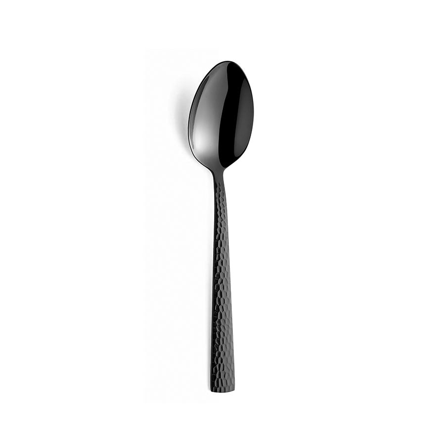 Amefa Felicity 18/0 Stainless Steel Black Hammered Dessert Spoons Pack of 12