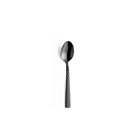 Amefa Felicity 18/0 Stainless Steel Black Hammered TeaSpoons Pack of 12