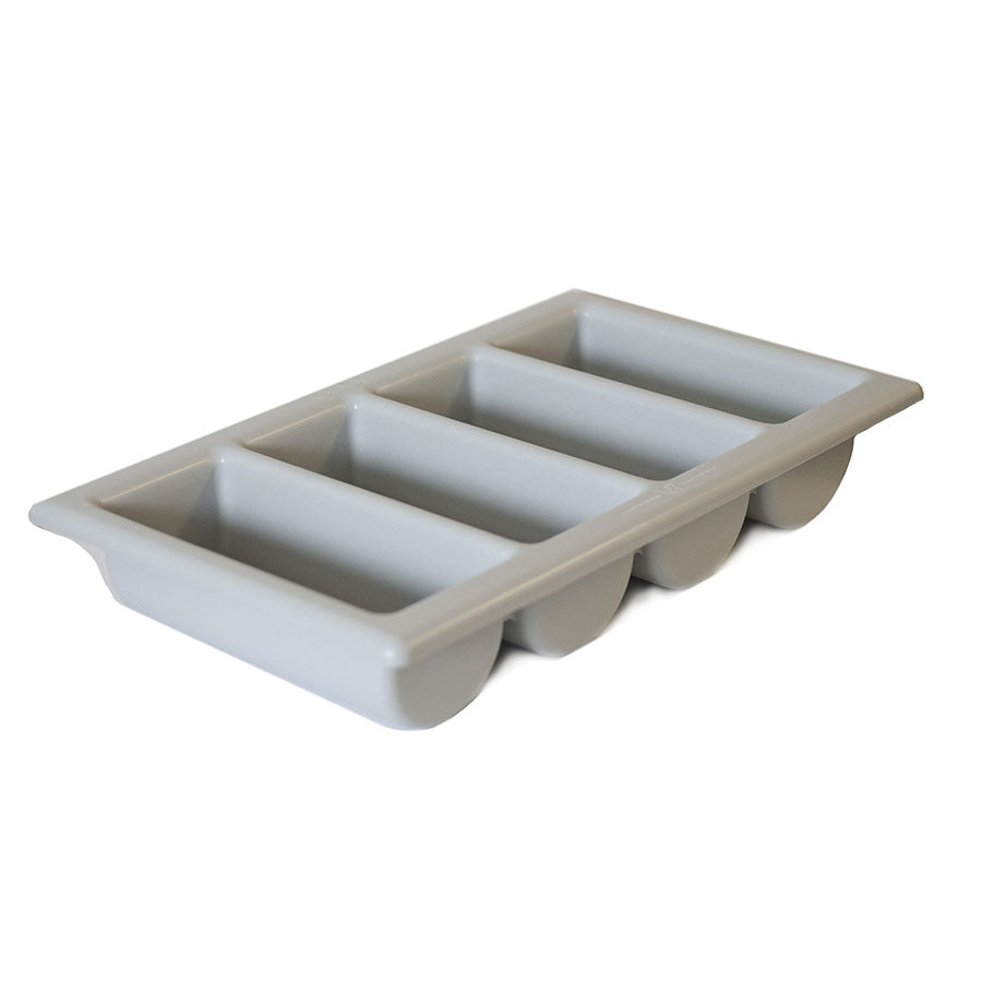 Harfield 4 Compartment Cutlery Tray Polypropylene Grey 53x32.5cm