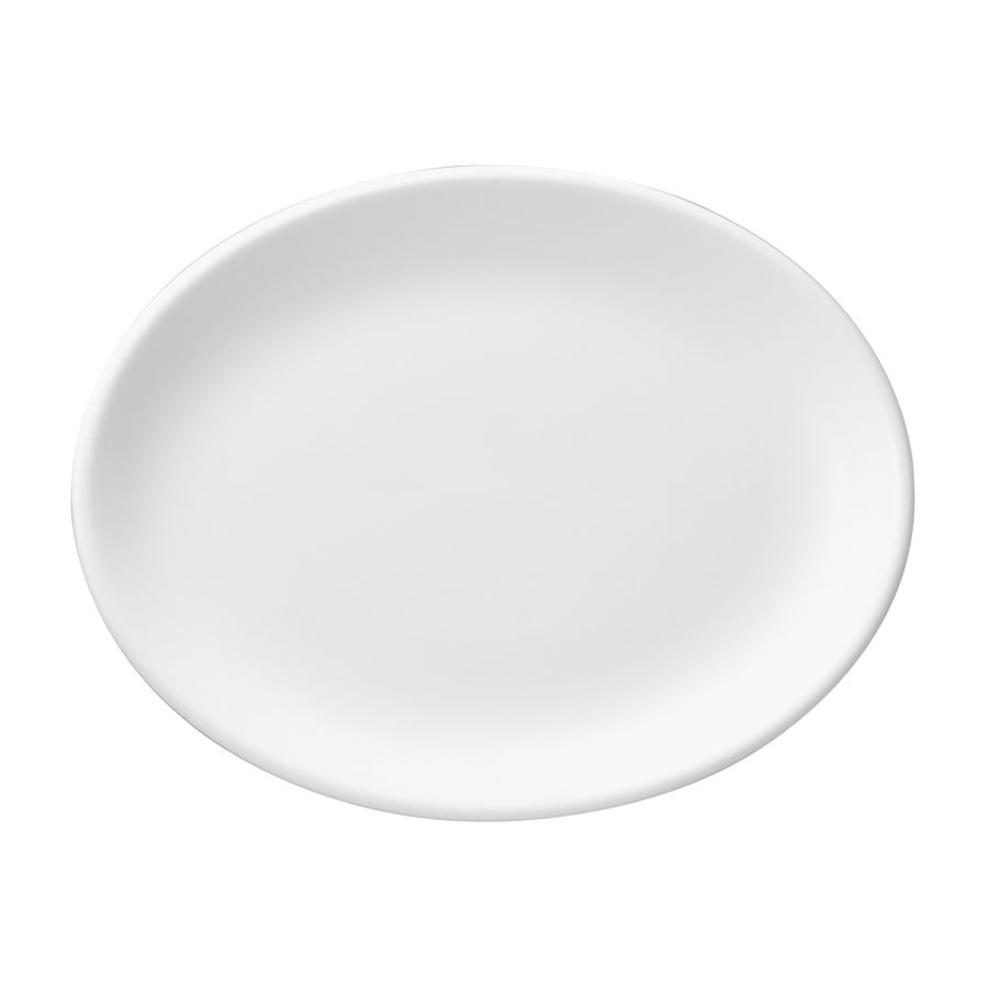 Churchill Whiteware Vitrified Porcelain Oval Plate 23cm Pack of 12