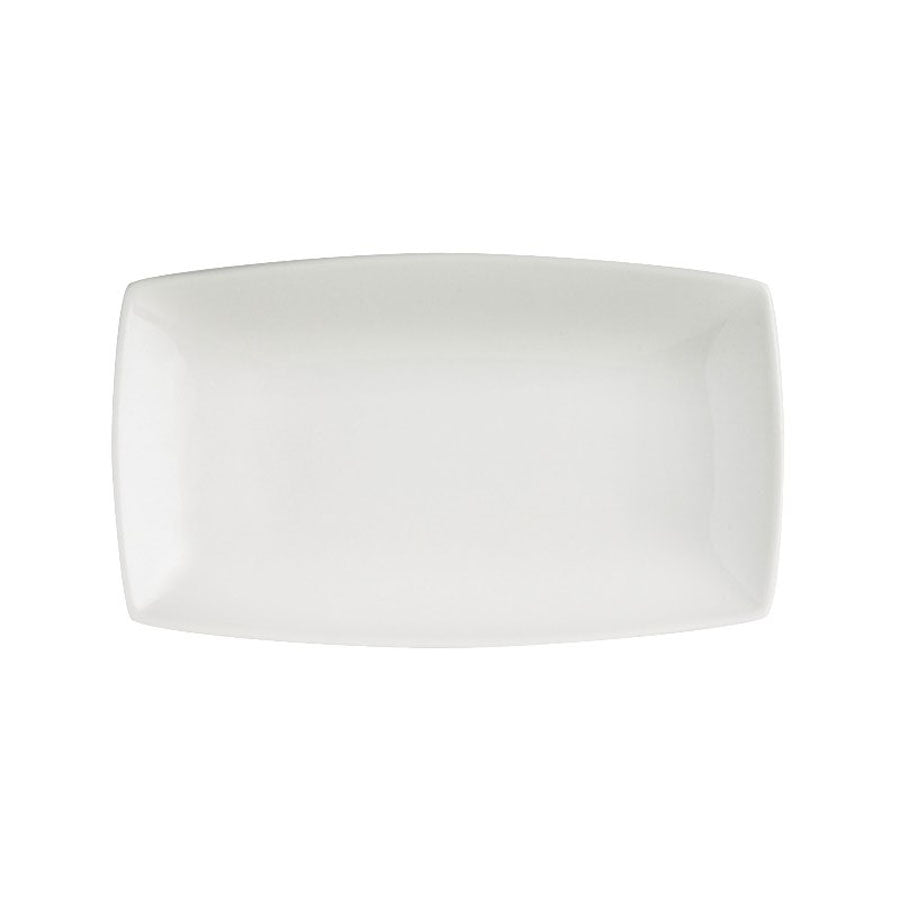 Elia Orientix Bone China White Rectangular Plate 14x23.5cm Pack of 6