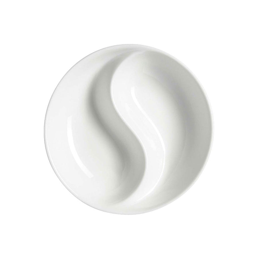 Elia Orientix Bone China White Round Ying Yang Dish 10cm Pack of 12