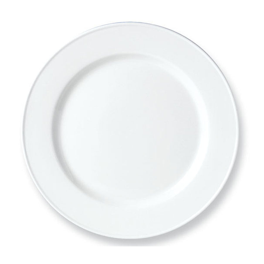 Steelite Simplicity Vitrified Porcelain White Round Service Plate 27cm Pack of 24