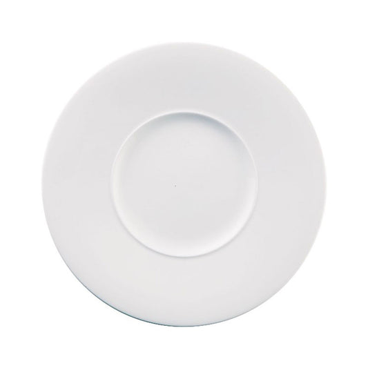 Churchill Ambience Alchemy Fine China White Round Medium Rim Plate 28cm Pack of 6