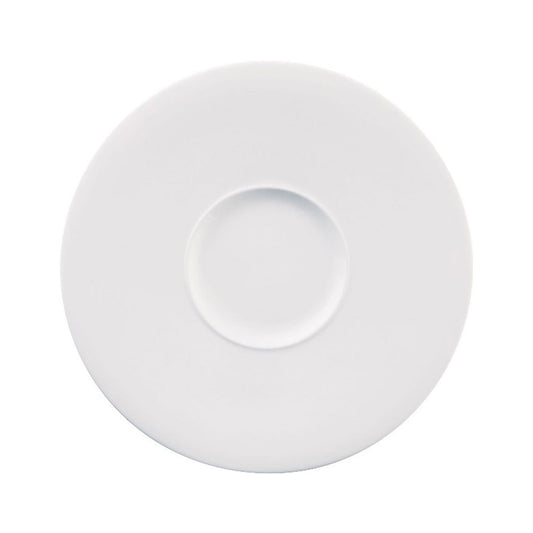 Churchill Ambience Alchemy Fine China White Round Wide Rim Plate 28cm Pack of 6