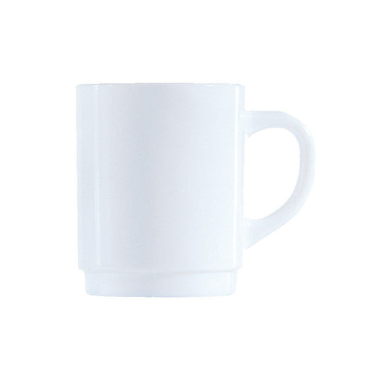 Arcoroc Restaurant Opal White Mug Glass 28cl Pack of 36