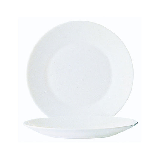 Arcoroc Restaurant Opal White Round Plate 21cm Pack of 24