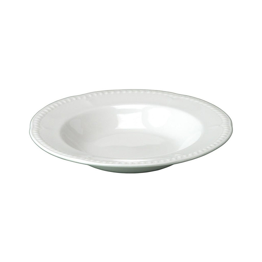 Churchill Buckingham Vitrified Porcelain White Round Rimmed Soup Bowl 23cm 11.6oz Pack of 24