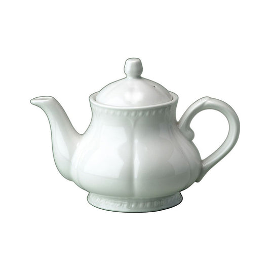 Churchill Buckingham Vitrified Porcelain White Teapot 20oz Pack of 4