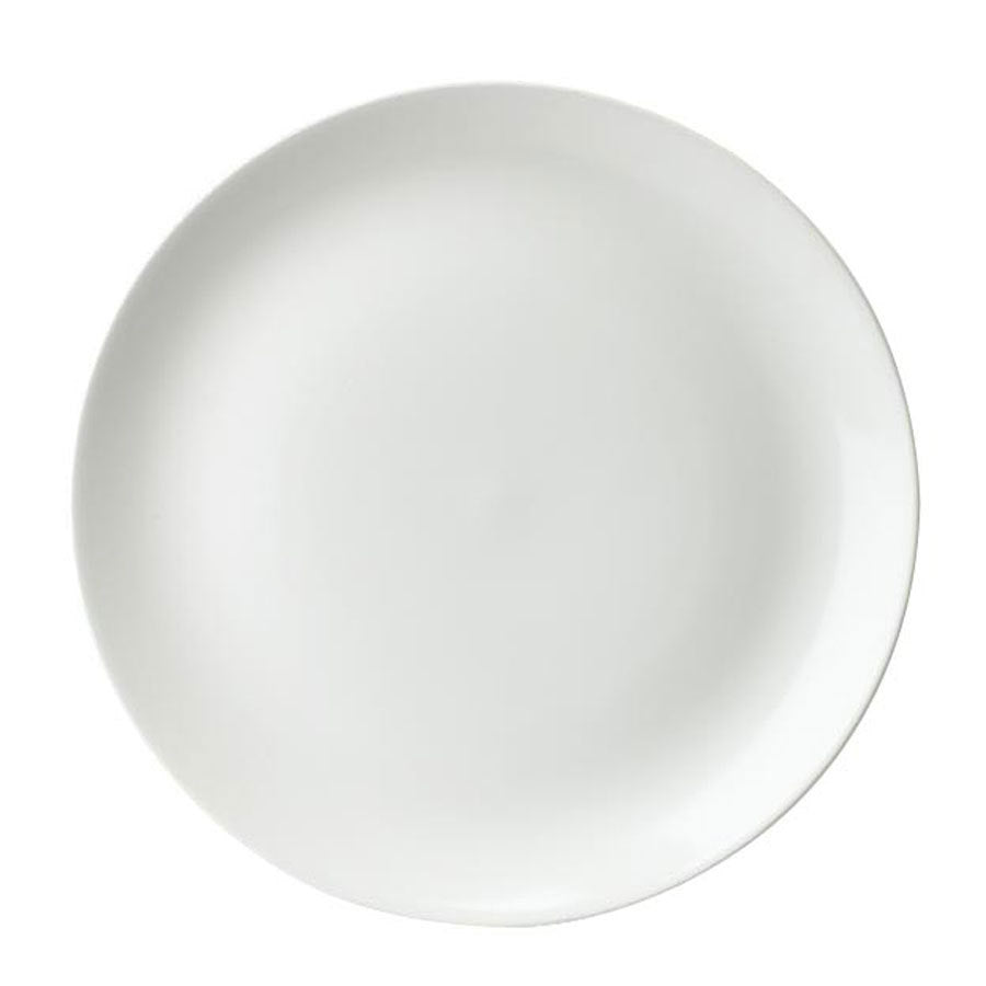 Churchill Evolve Vitrified Porcelain White Round Large Coupe Plate 28.8cm Pack of 12