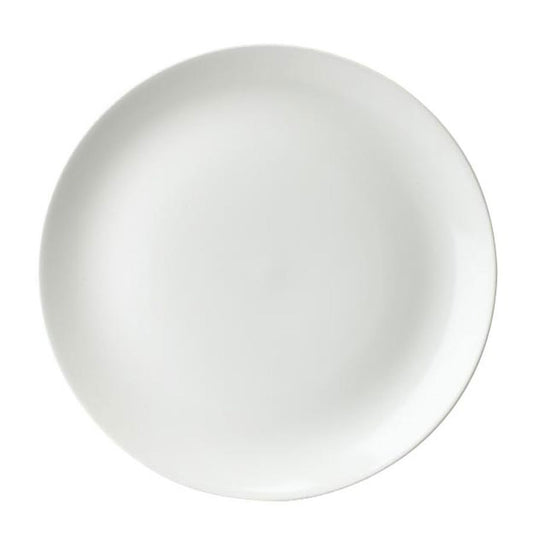 Churchill Evolve Vitrified Porcelain White Round Medium Coupe Plate 21.7cm Pack of 12