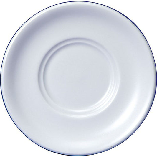 Churchill White Holloware Vitrified Porcelain White Round Maple Tea Saucer 15cm Pack of 24