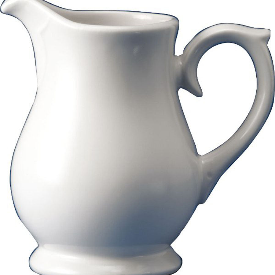 Churchill White Holloware Vitrified Porcelain White Sandringham Jug 28cl 9.9oz Pack of 4