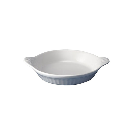 Churchill Cookware Vitrified Porcelain White Round Eared Dish 18x15cm 30cl 10.6oz Pack of 6