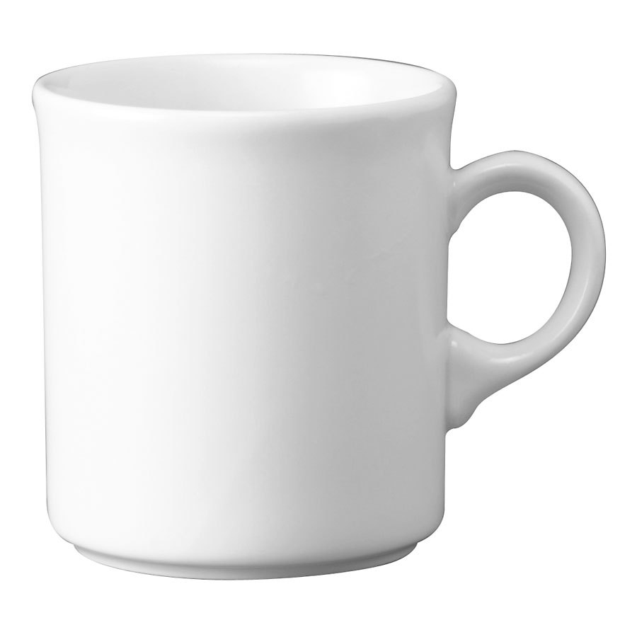 Churchill White Holloware Vitrified Porcelain White Nova Mug 28cl 9.9oz Pack of 24