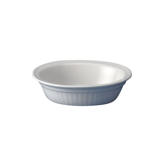 Churchill Cookware Vitrified Porcelain White Oval Stackable Pie Dish 15.2x11.3cm 45cl 15.8oz Pack of 12