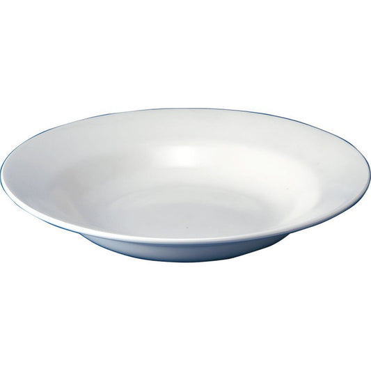 Churchill Classic Vitrified Porcelain White Round Rimmed Soup Bowl 23cm 32.5cl 11.4oz Pack of 24