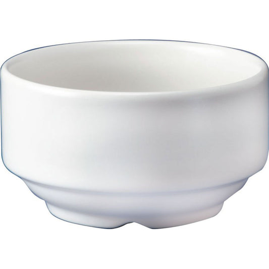 Churchill Whiteware Vitrified Porcelain Round Stacking Soup Bowl 40cl 14.1oz Pack of 24