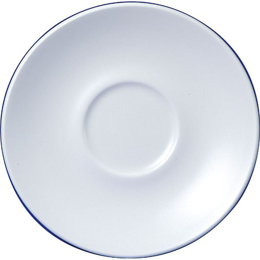 Churchill Café Vitrified Porcelain White Round Cappuccino Saucer 15.6cm Pack of 24