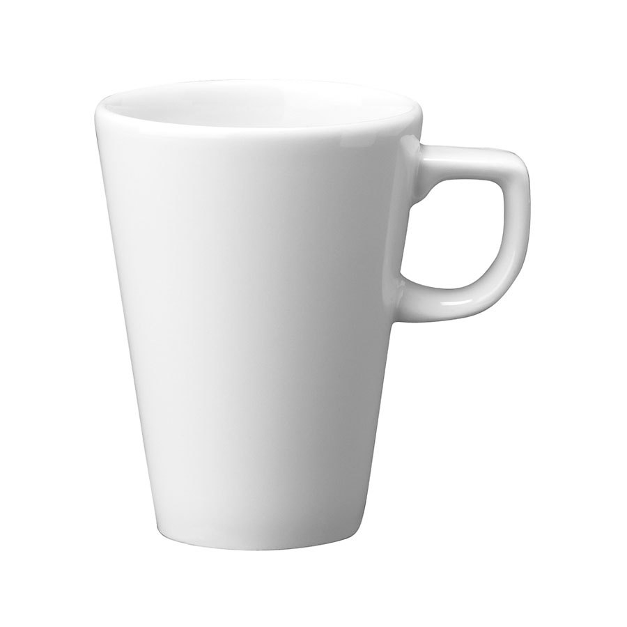 Churchill Beverage Collection Vitrified Porcelain White Café Latte Mug 28cl 10oz Pack of 12