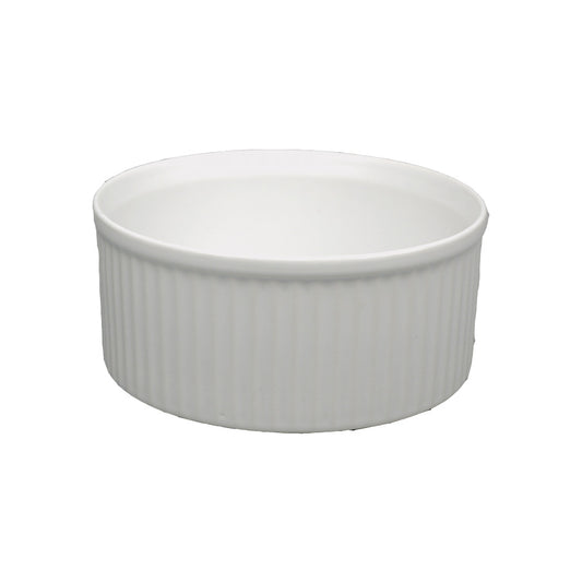 Revol French Classics Porcelain White Round Souffle Dish 11.8x5.4cm 37cl Pack of 4