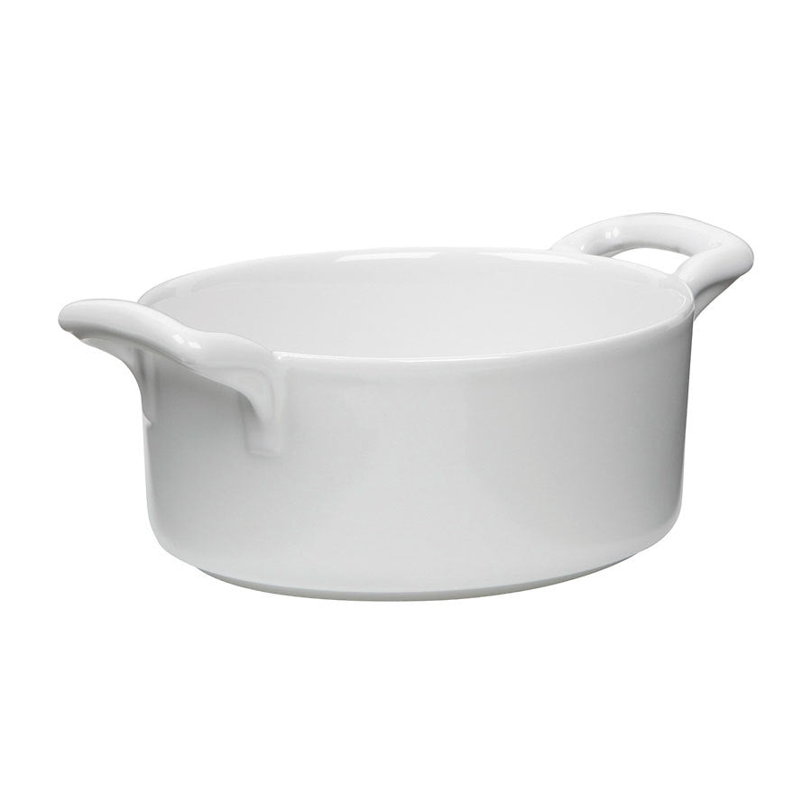 Belle Cuisine Casserole Dish C/W Lid White 25cl Pack of 4