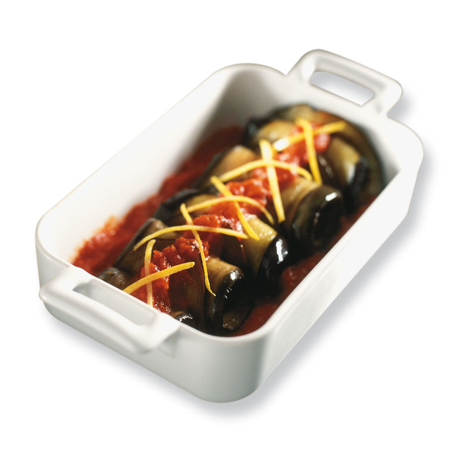 Revol Belle Cuisine Ceramic White Rectangular Dish 26x18.5x6cm 1.7 Litre Pack of 2