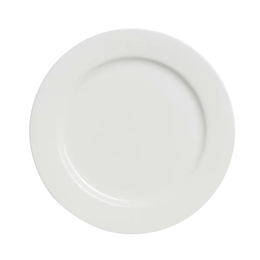 Elia Glacier Bone China White Round Plate 24cm Pack of 4