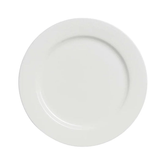 Elia Glacier Bone China White Round Plate 24cm Pack of 4